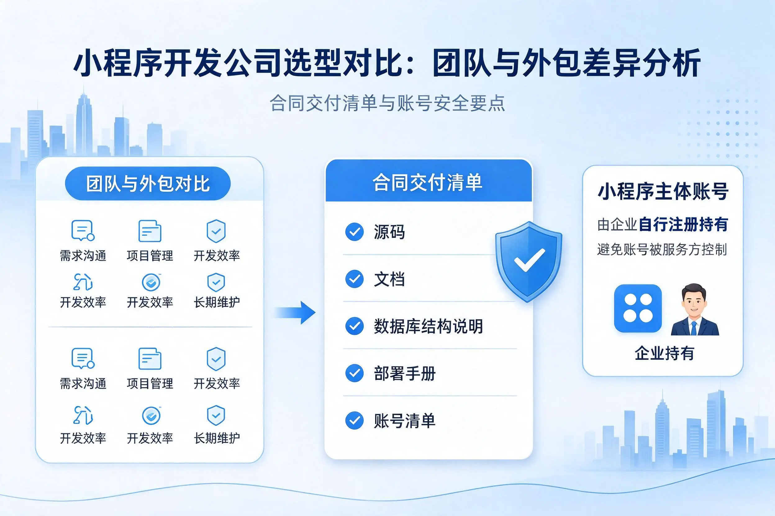 锦州小程序开发公司选型对比:团队与外包差异分析