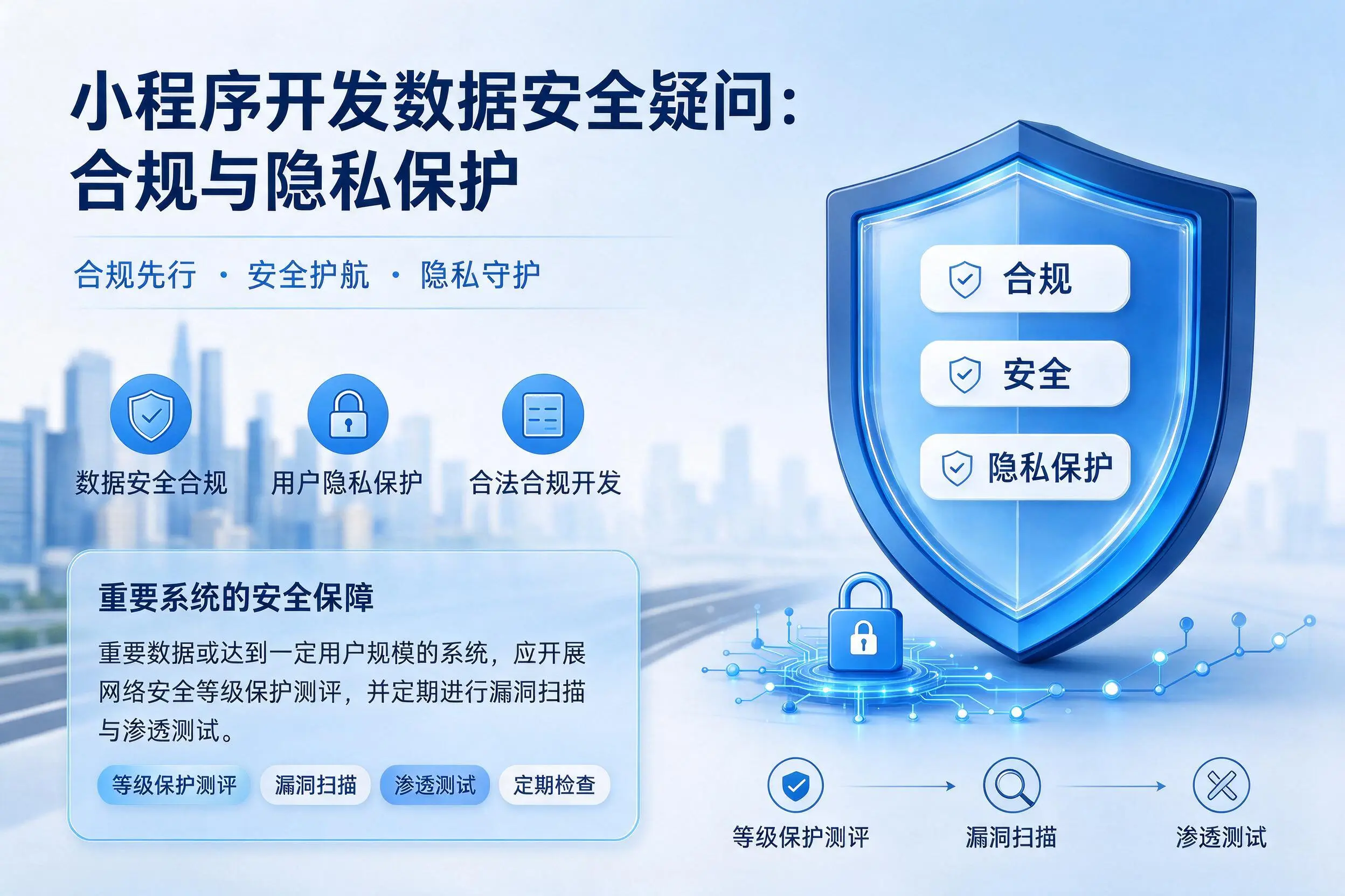 锦州小程序开发数据安全疑问：合规与隐私保护