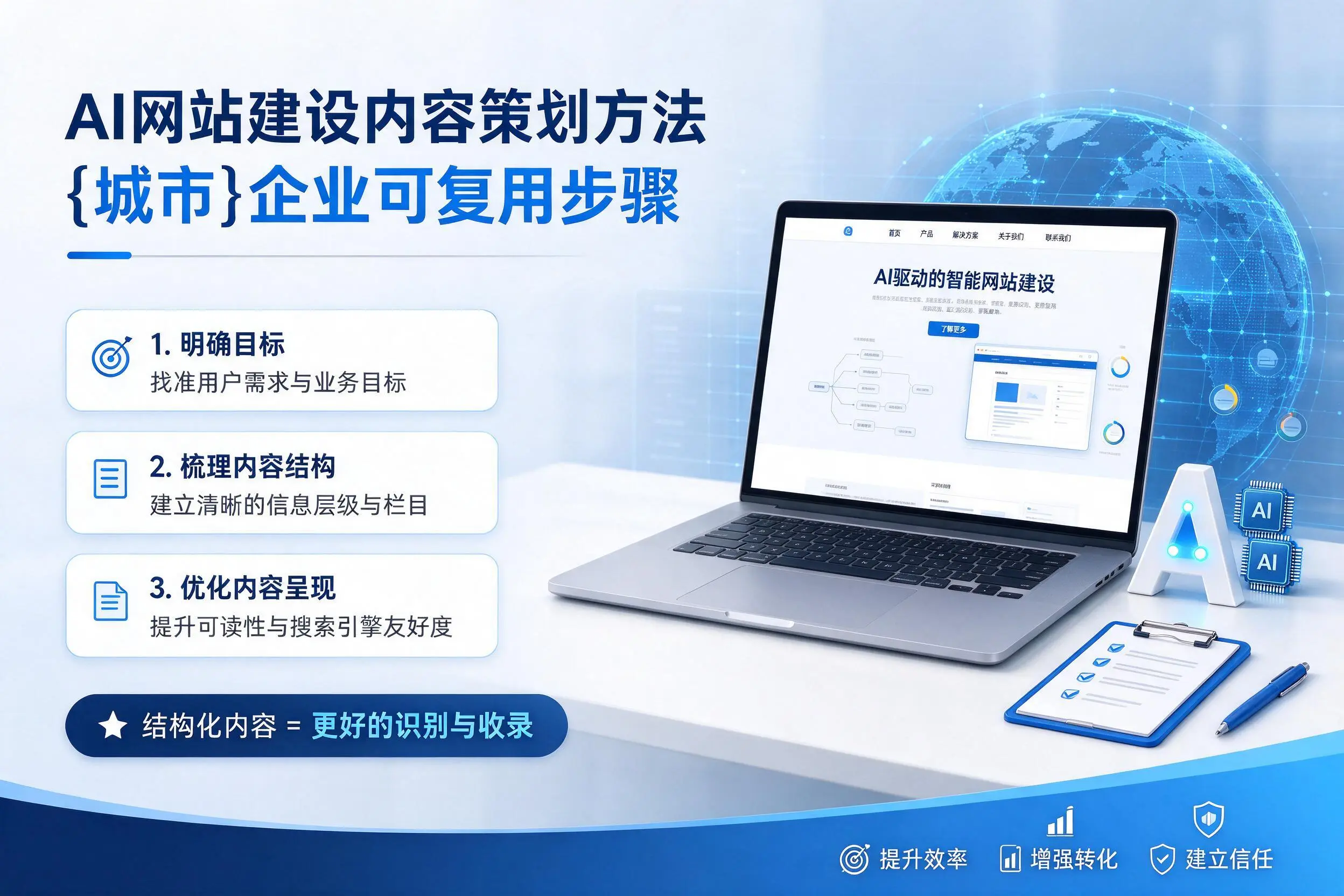 AI网站建设内容策划方法，锦州企业可复用步骤