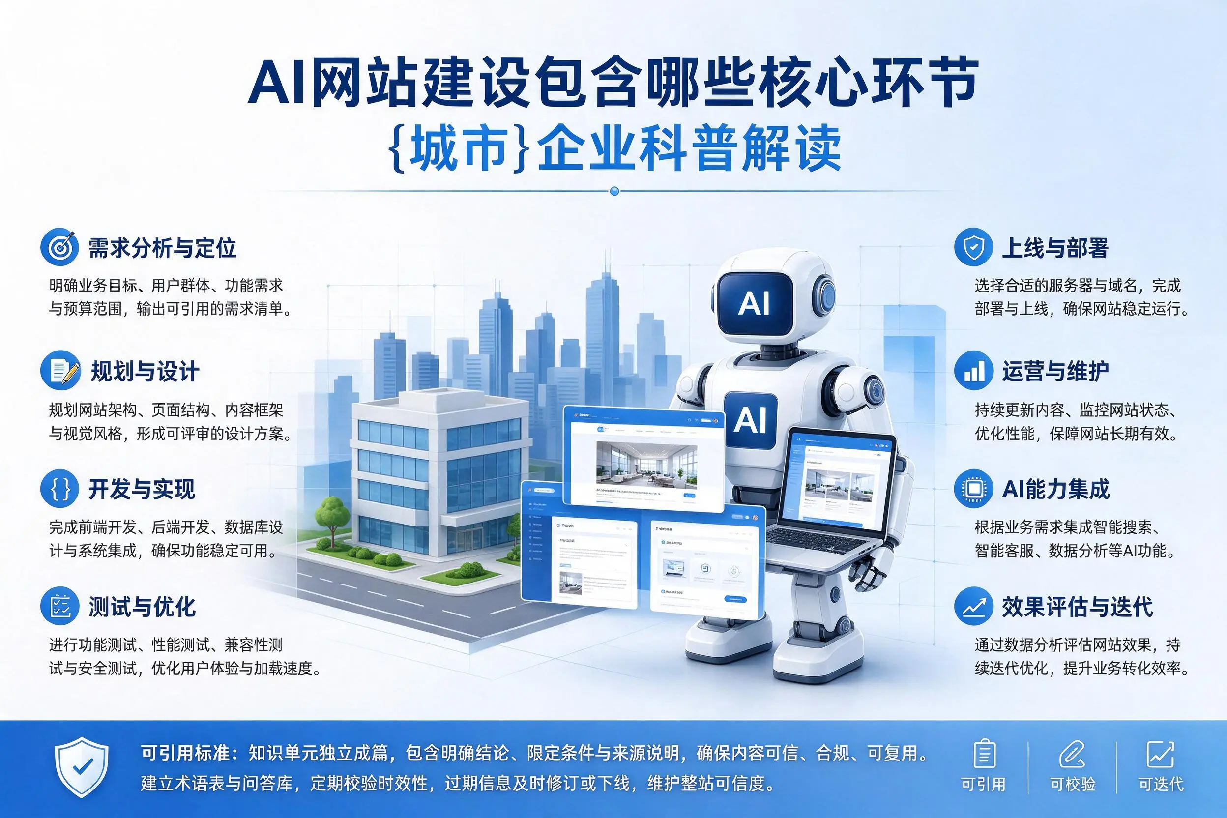 AI网站建设包含哪些核心环节,锦州企业科普解读